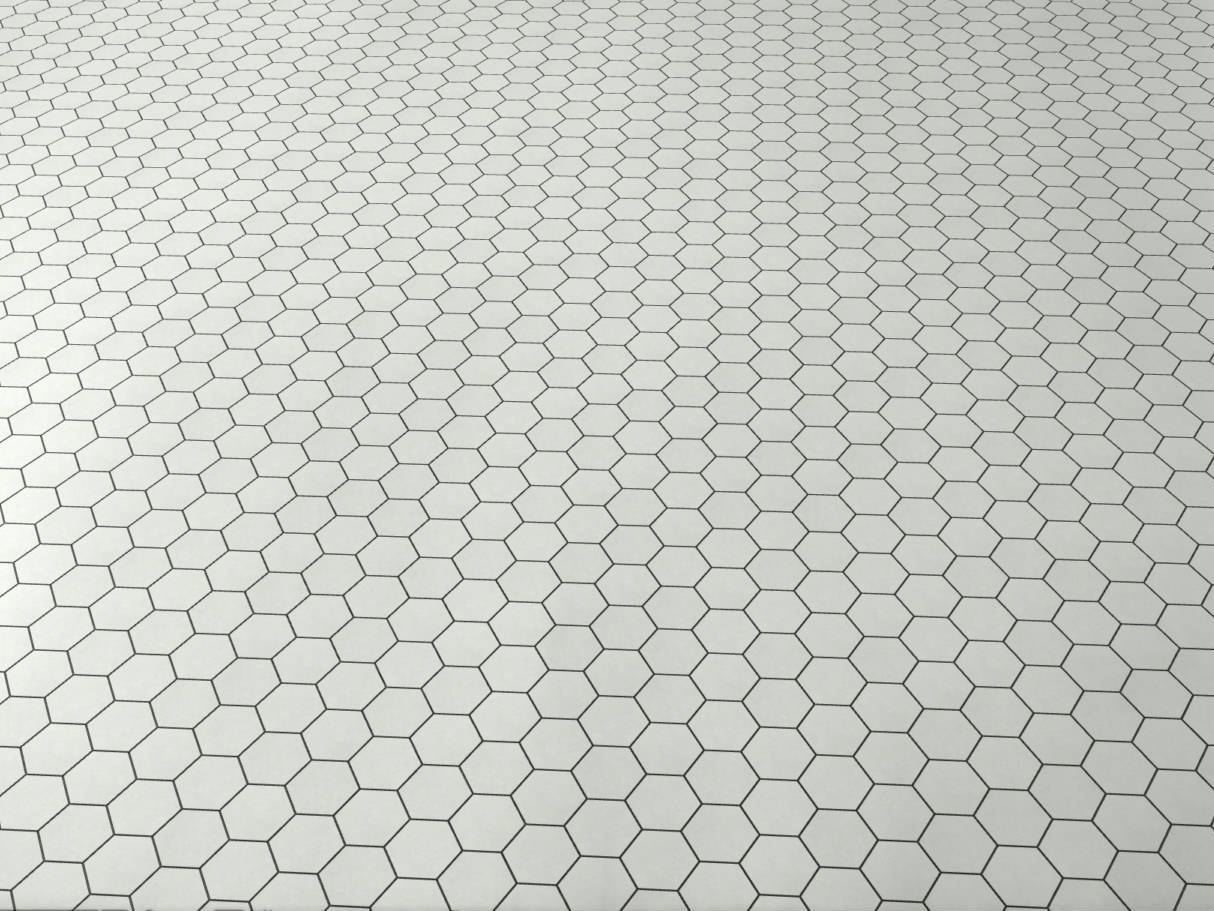 Ashland White Hexagon 3X3 | La Raj Tile & Marble