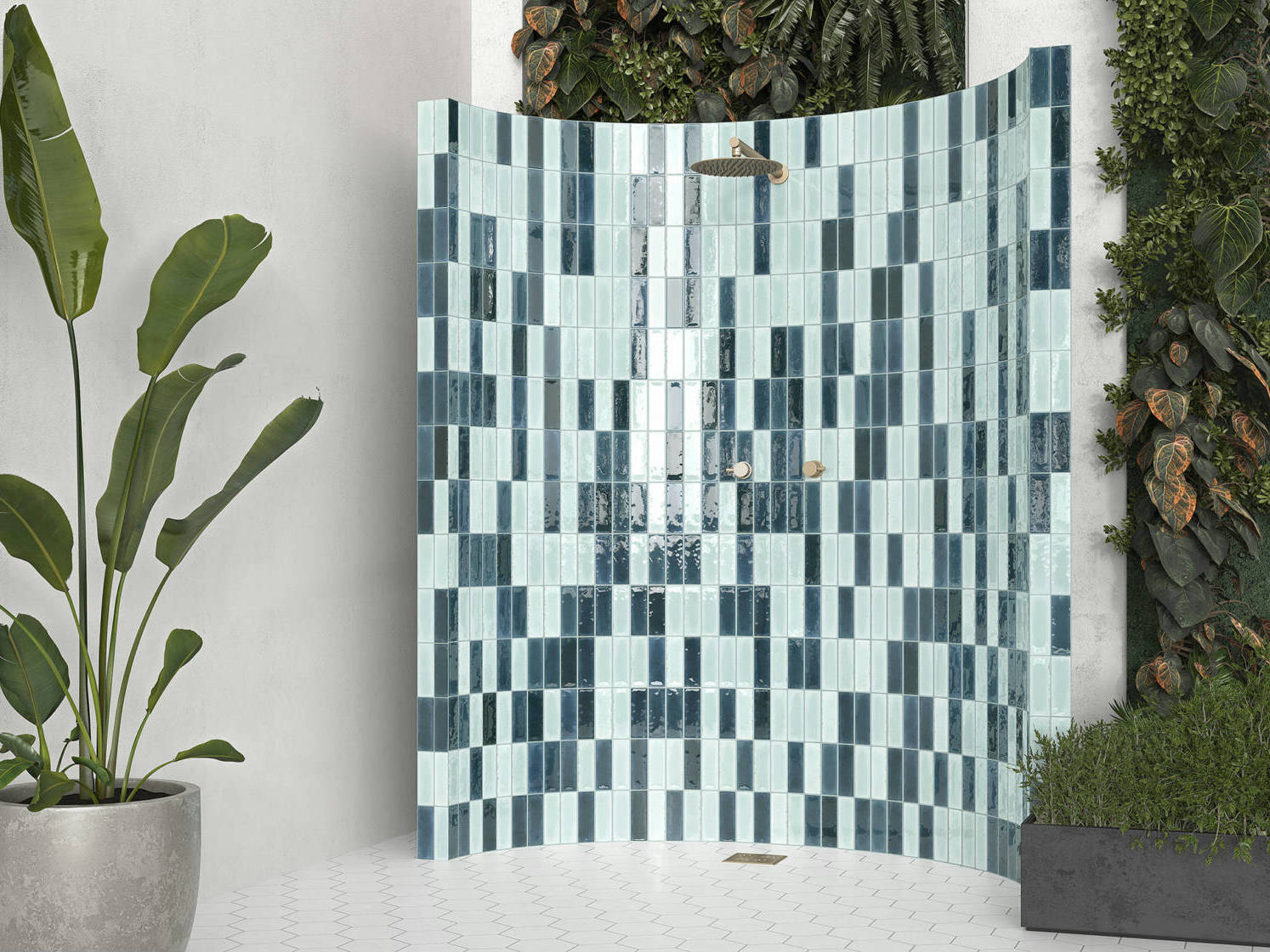 Barcelona Sky and Blue 3x9 | La Raj Tile & Marble