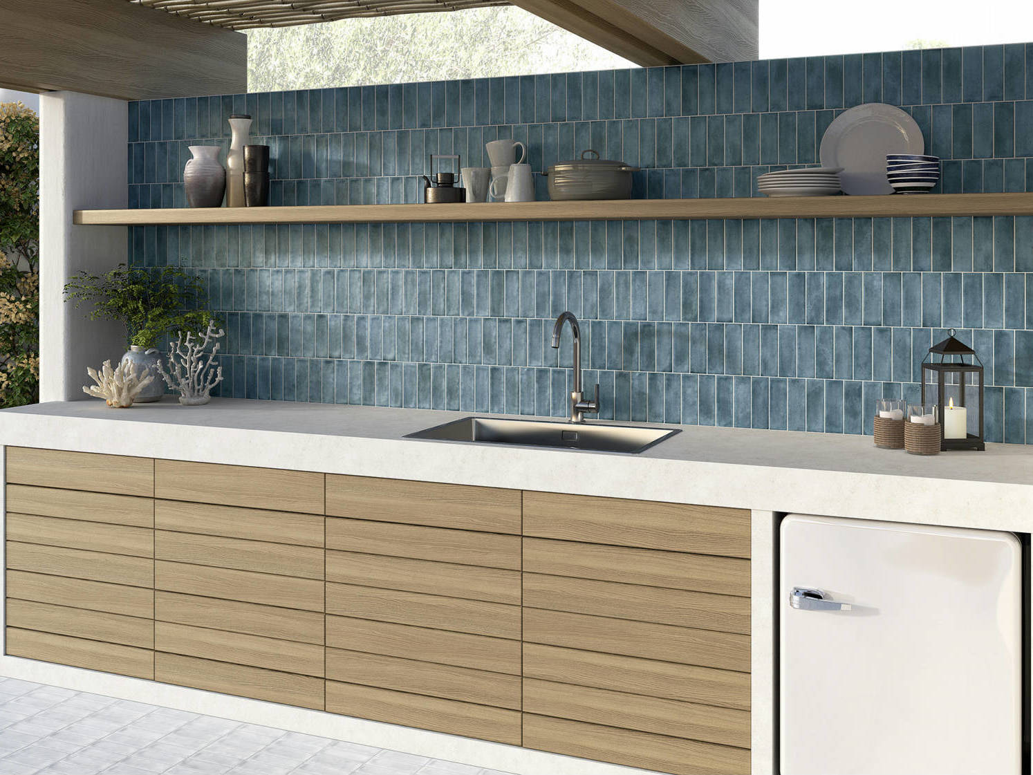 Lisbon 2X6 Blue | La Raj Tile & Marble