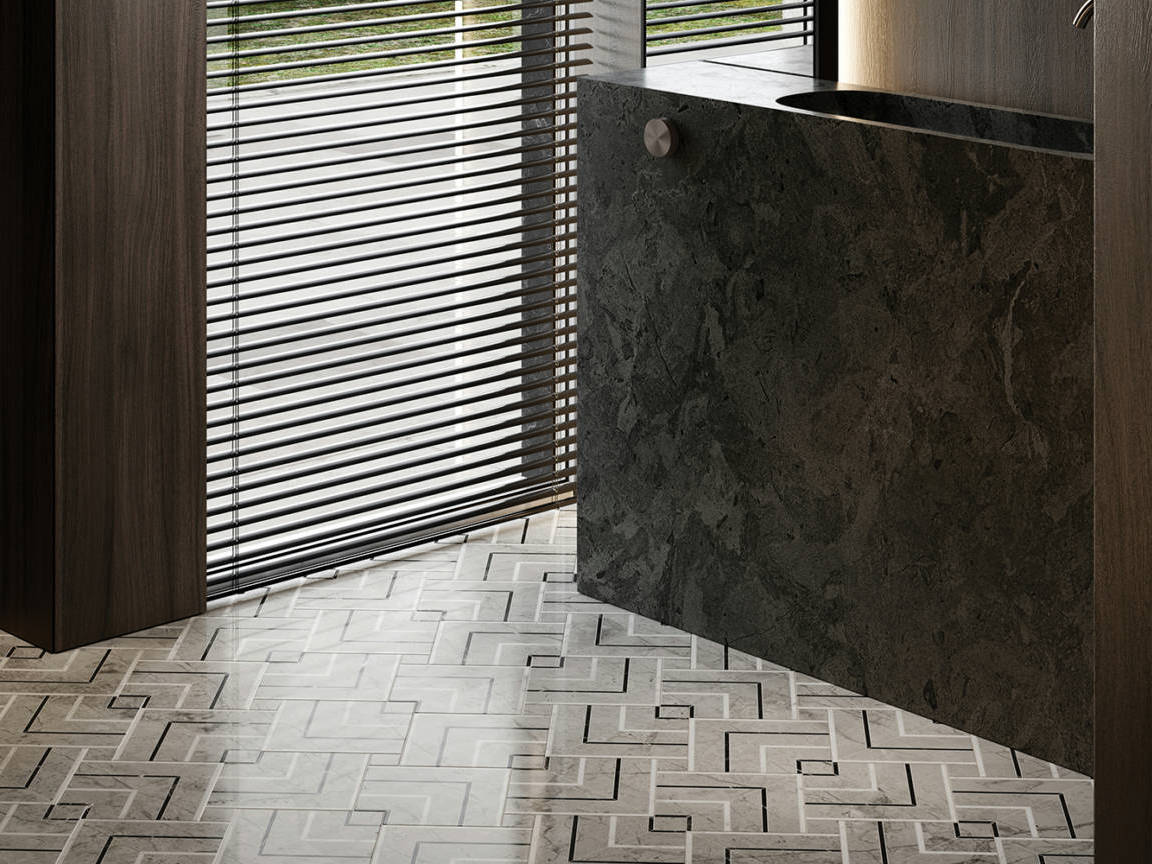 Luxury Roma Argento Picco Mosaic 2 | La Raj Tile & Marble