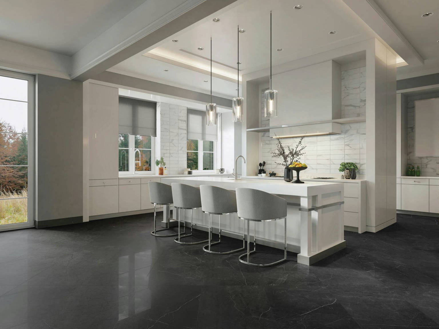 Luxury Tivoli Nero | La Raj Tile & Marble