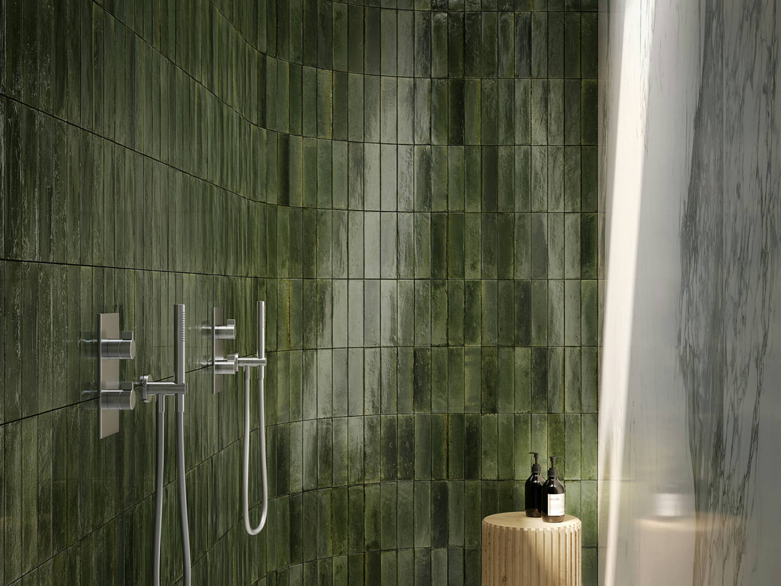 Manhattan Greenwich Green 2x9 0 | La Raj Tile & Marble