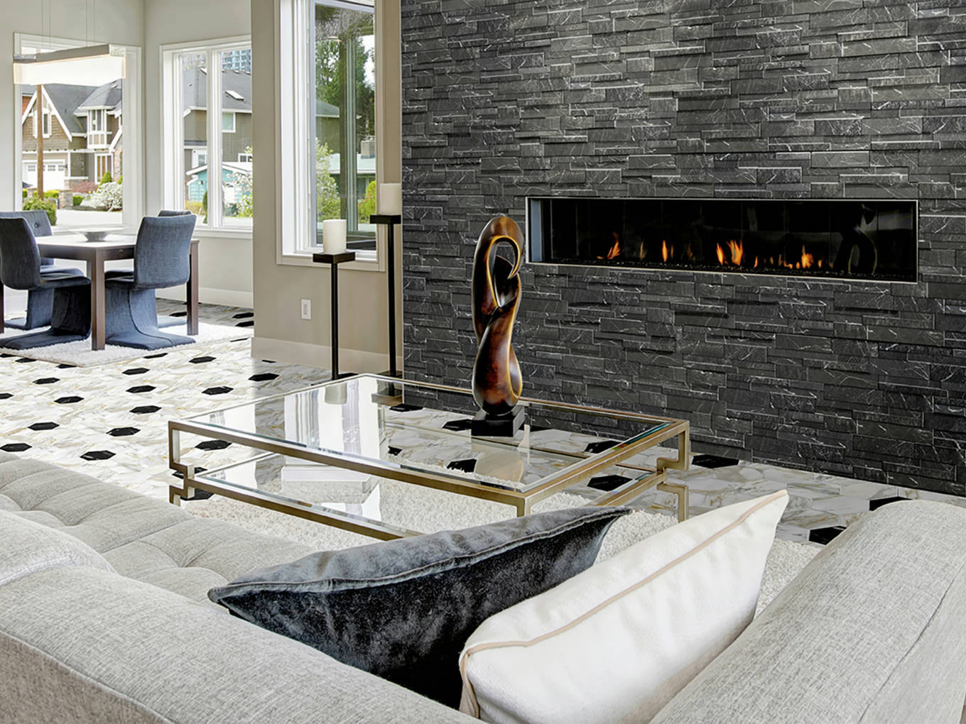 Milan Dante Nero 0 | La Raj Tile & Marble