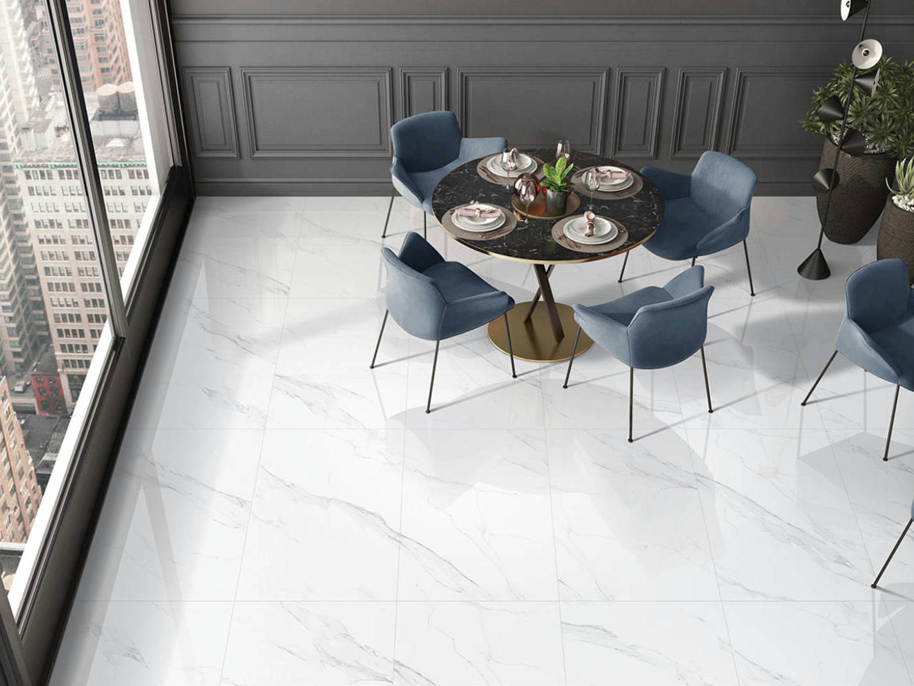 Treasure Statuario 24x48 Polished | La Raj Tile & Marble