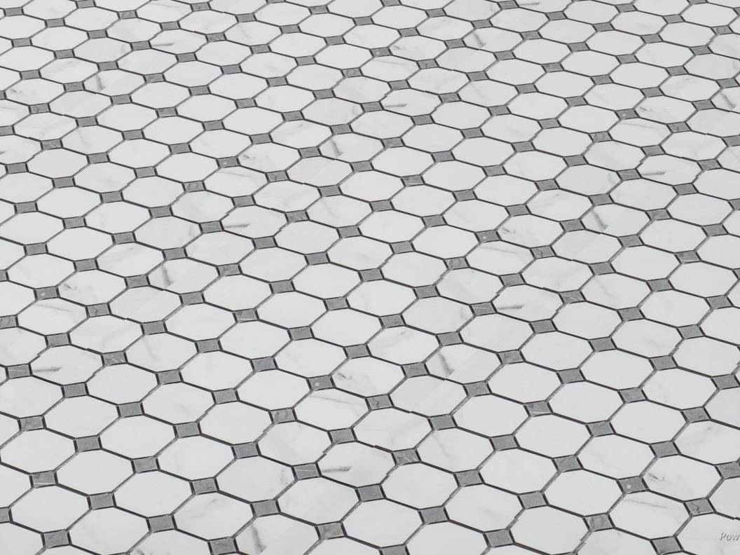 Treasure Statuario Octagon / Dot | La Raj Tile & Marble