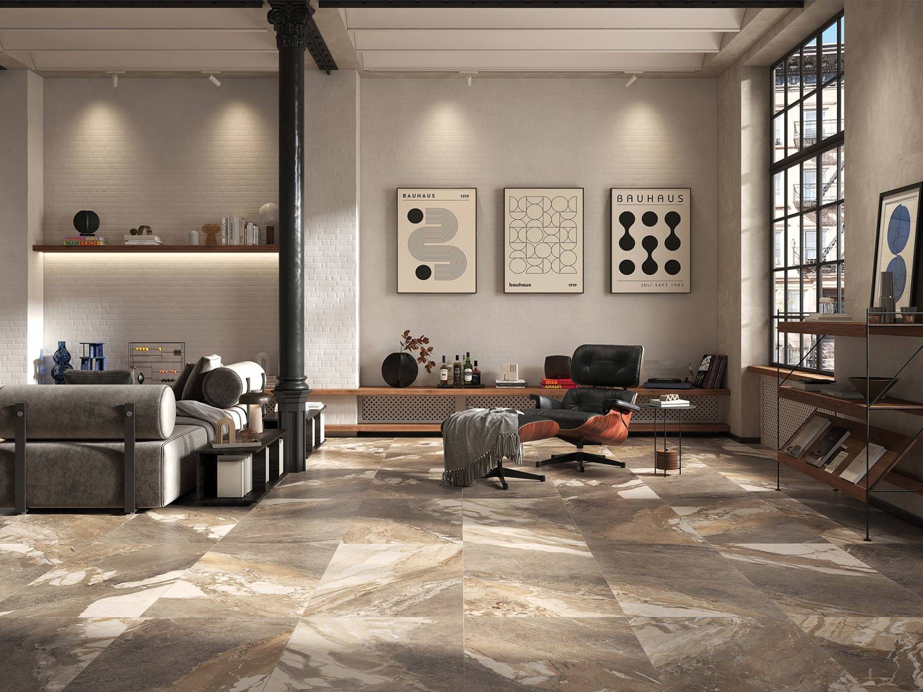 Dynasty Taupe Polished/Matte 24x48 1 | La Raj Tile & Marble