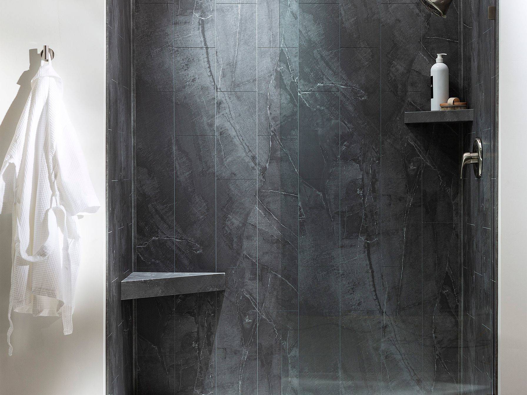 Cracked Slate Shower Wall Kit 32x60x78 | La Raj Tile & Marble