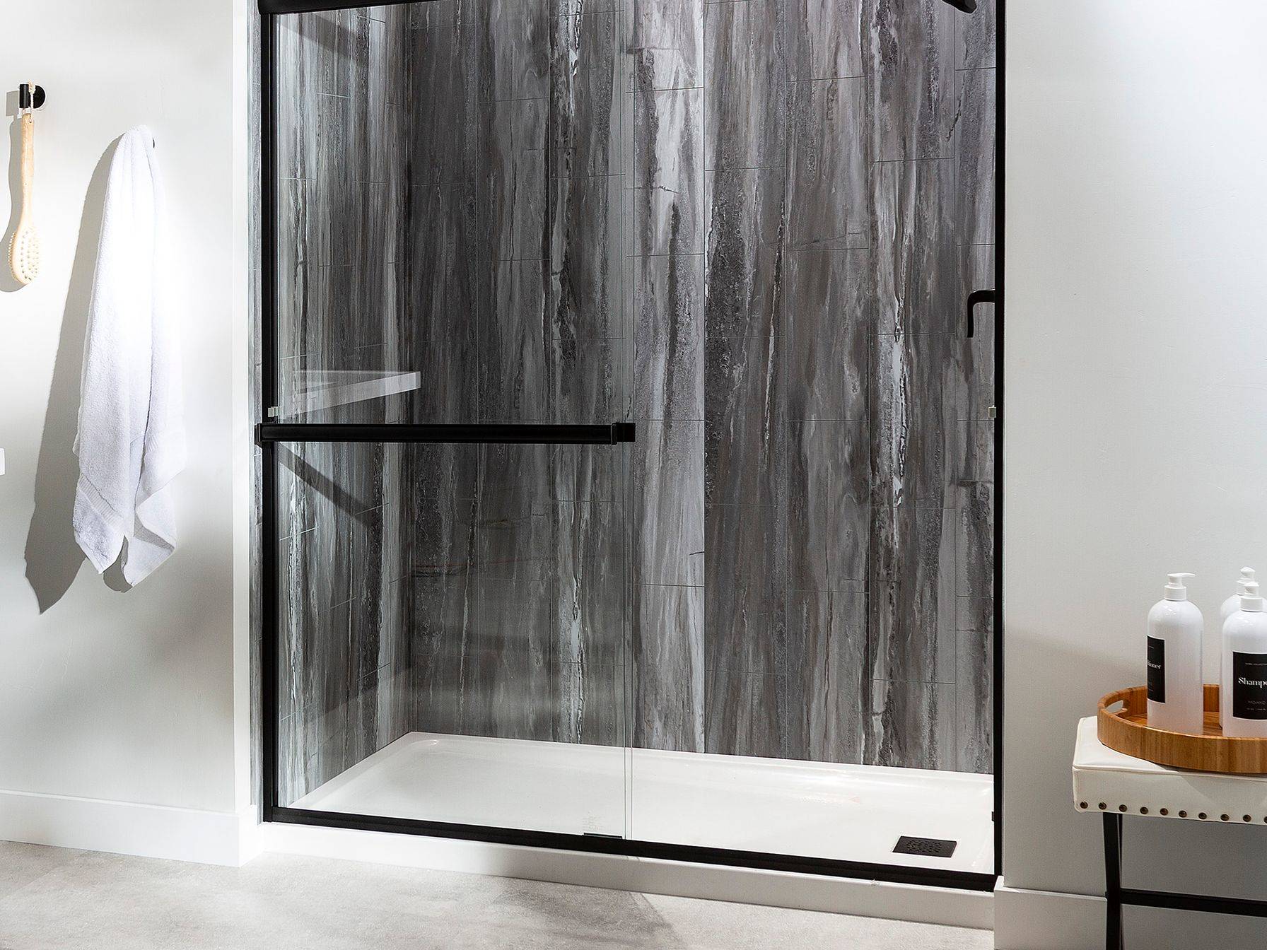 Hermitage Granite Shower Wall Kit 36x36x78 | La Raj Tile & Marble