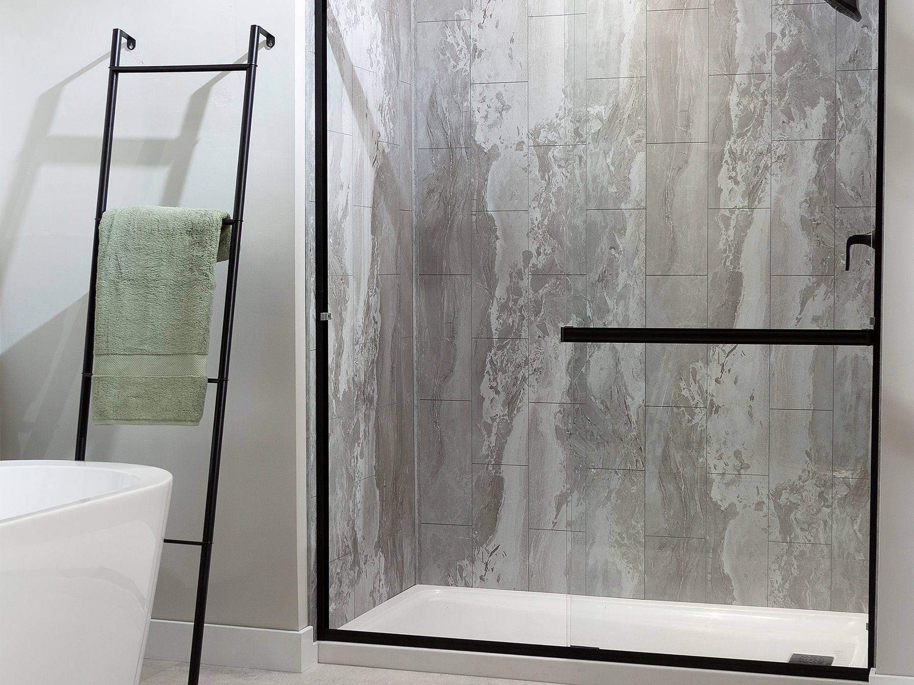 Smoky Sky Shower Wall Kit 36x36x78 | La Raj Tile & Marble