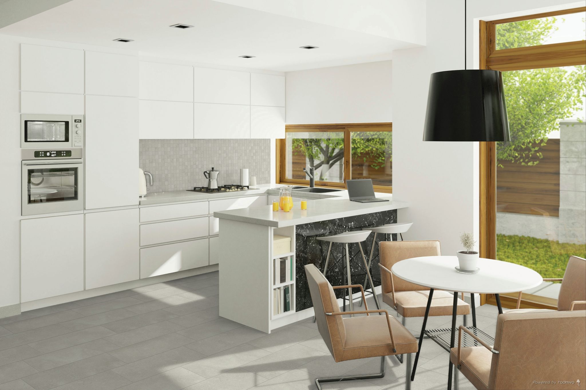 Madison 12x24 and 2x2 Glacier Matte 2 | La Raj Tile & Marble