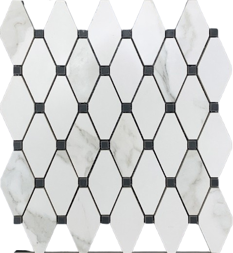 13x15 Calacatta Esagona Mosaic | La Raj Tile & Marble