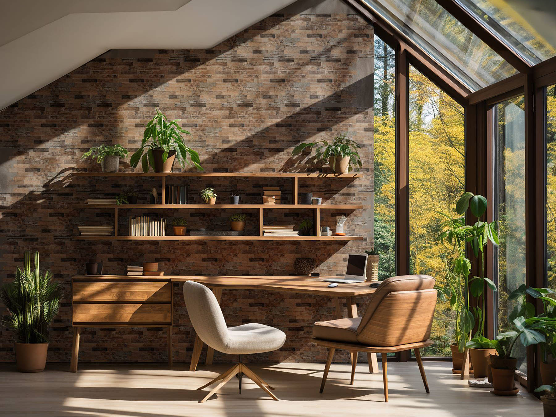 Beige Brown Mix Wood | La Raj Tile & Marble