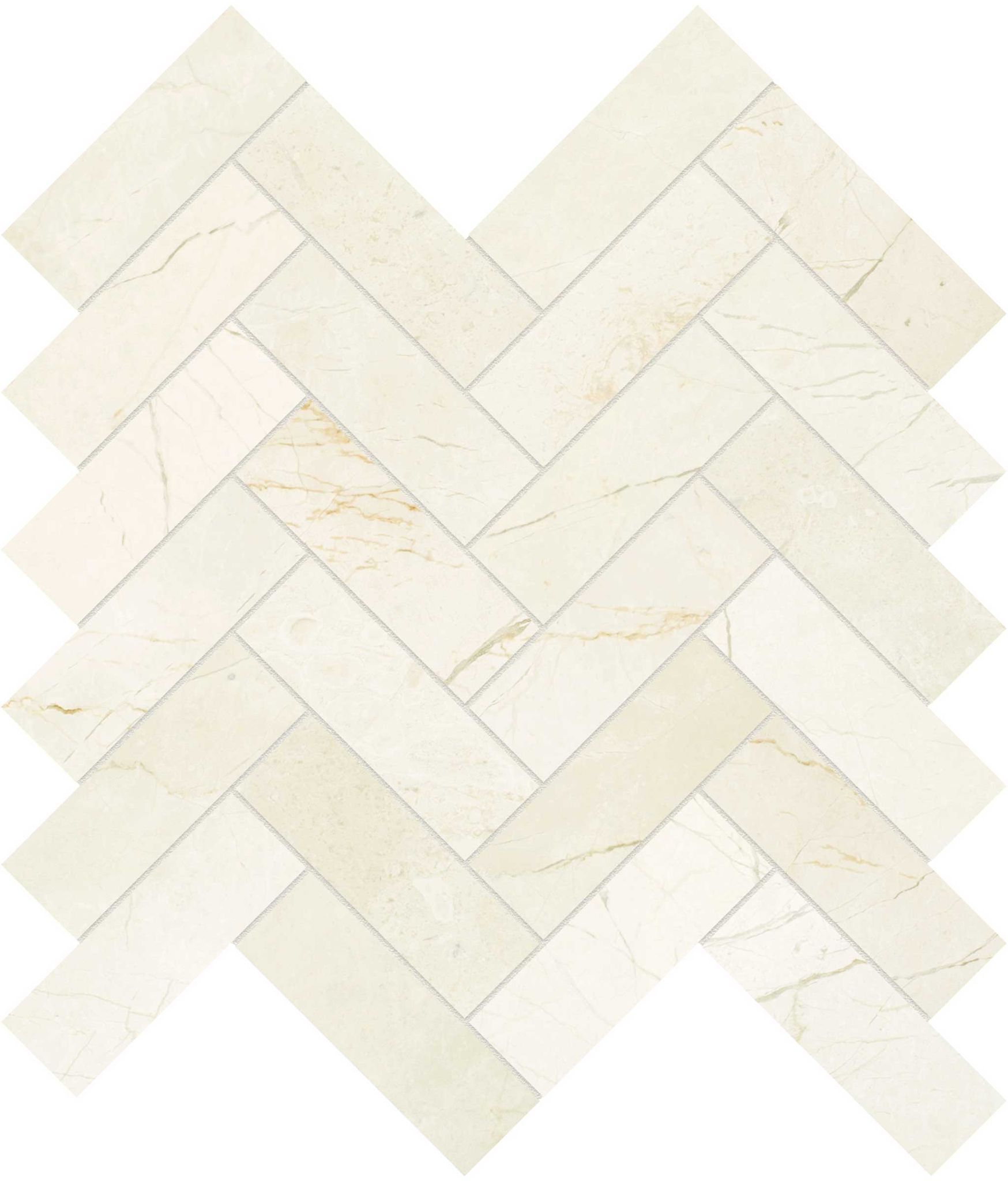 Avorio Crema 1.25x4 Herringbone Mosaic | La Raj Tile & Marble