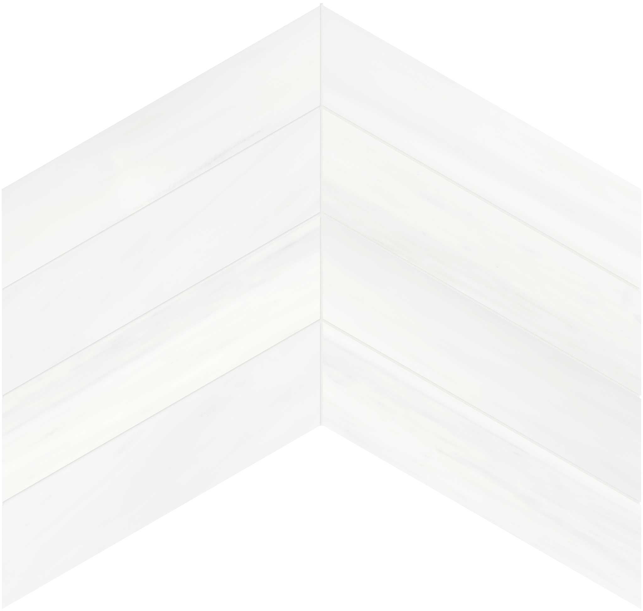 Cosmo Lumino 2x8.5 Chevron Mosaic | La Raj Tile & Marble