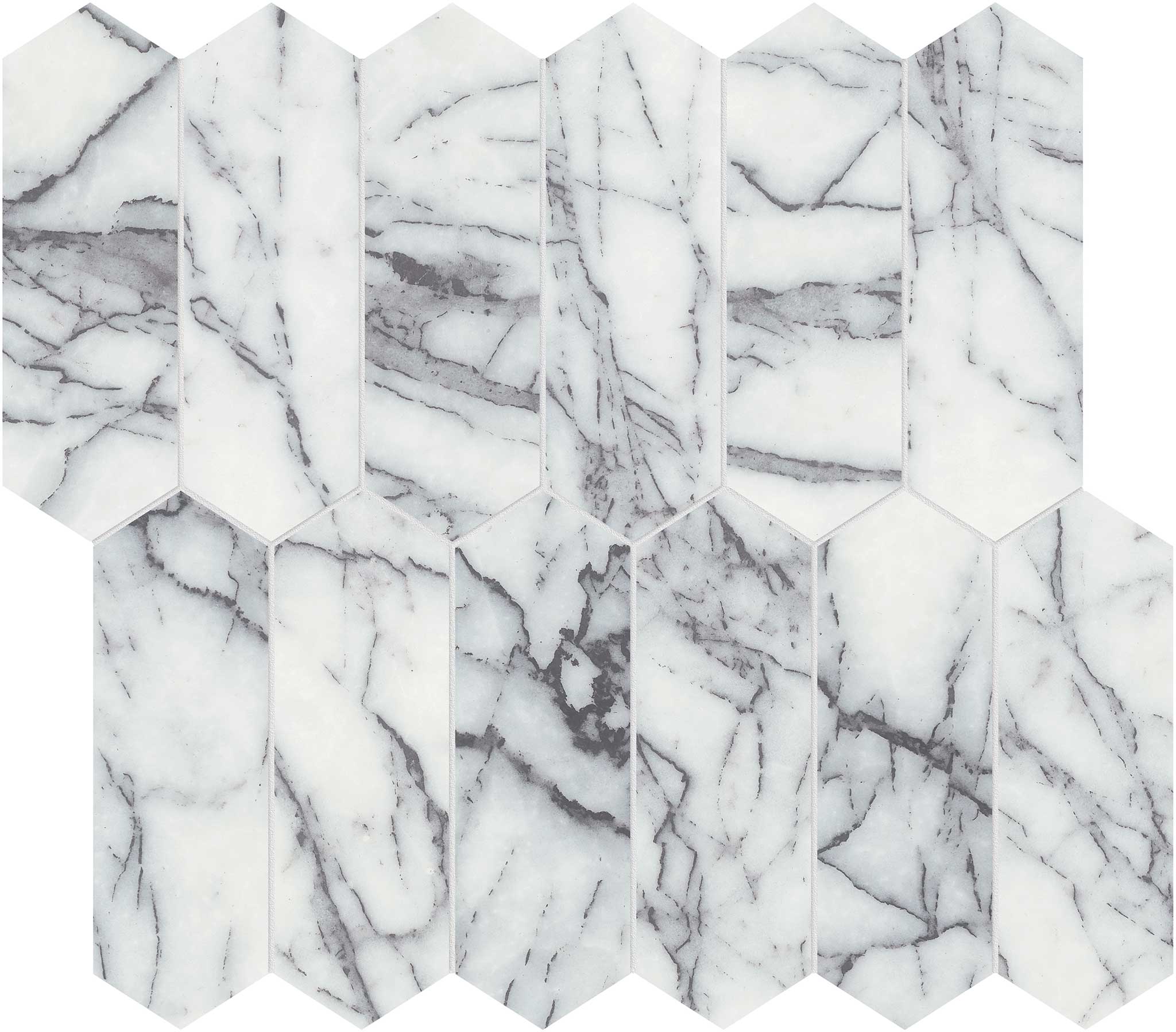 Lilac Volta 2x6 Picket Mosaic | La Raj Tile & Marble