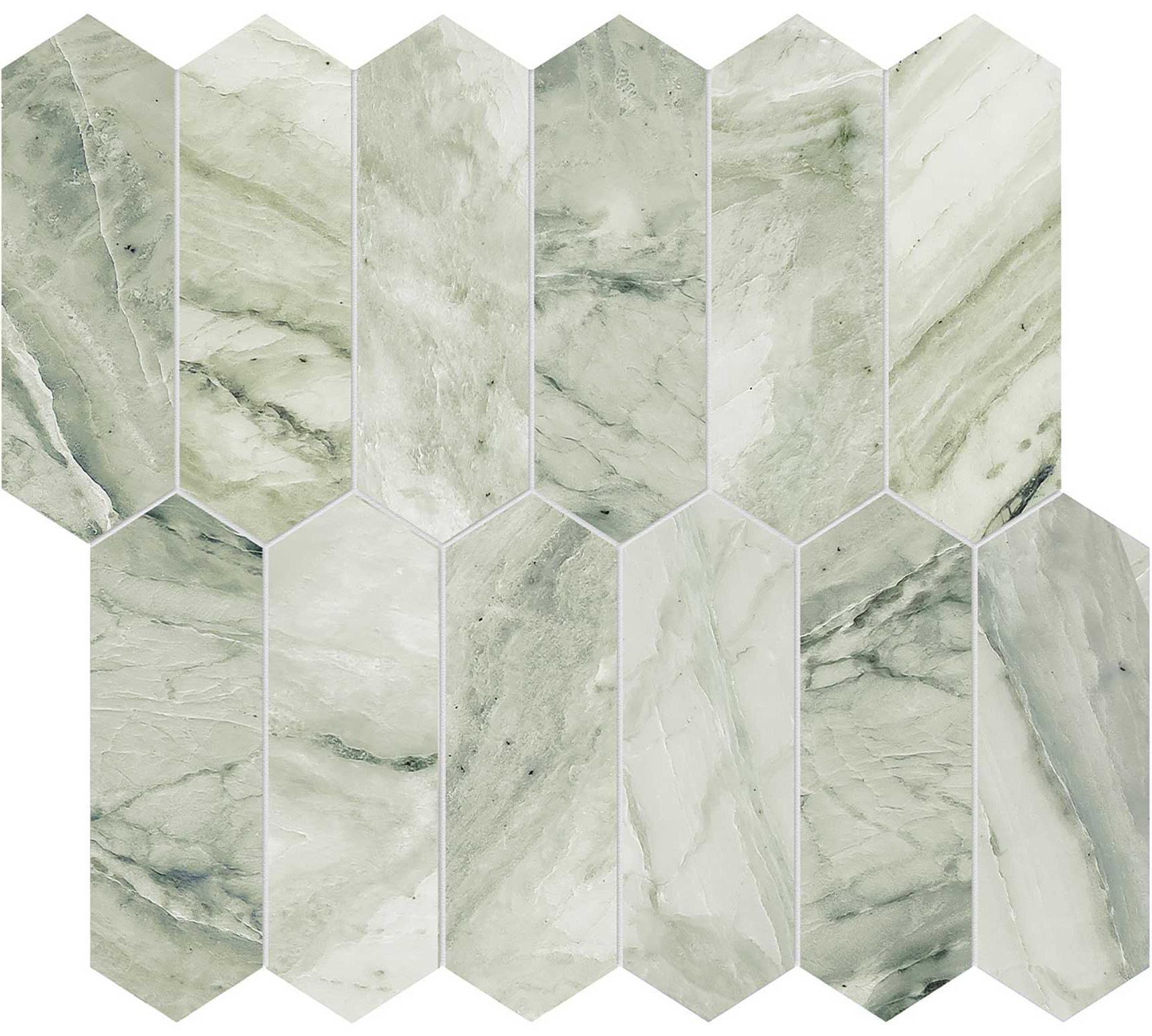 Moscato Argento 2x6 Picket Mosaic | La Raj Tile & Marble