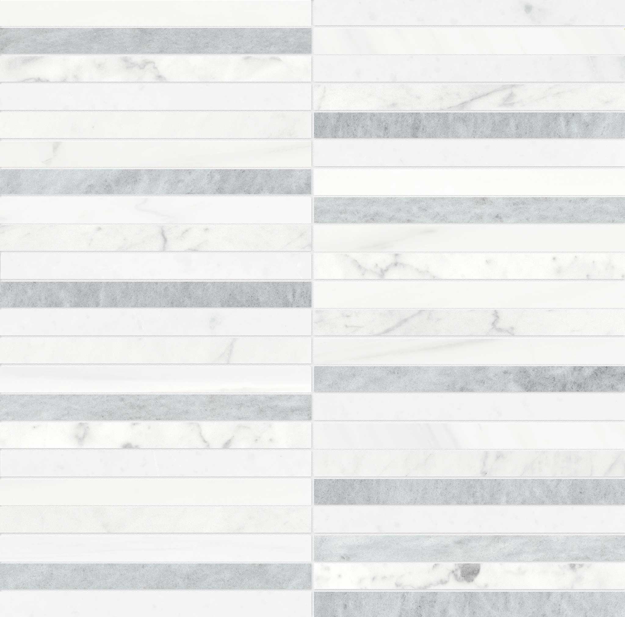 Utopio .5x6 Stacked Polar Mosaic | La Raj Tile & Marble