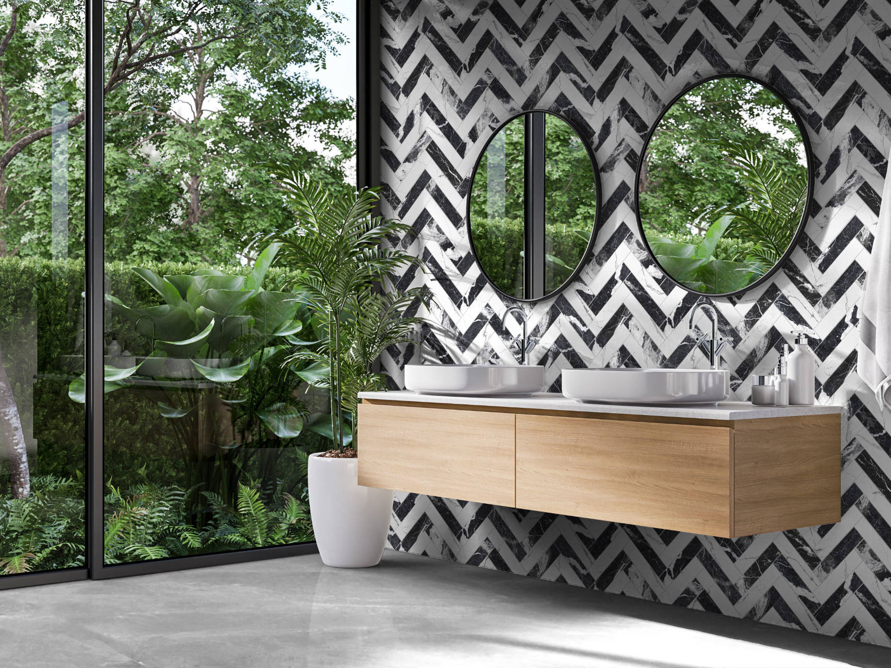 Obsession Nero & Statuario  | La Raj Tile & Marble