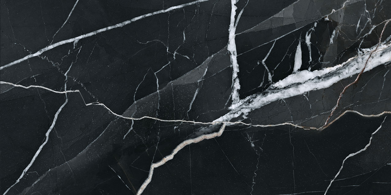 Royal Stoneworks 12X24 Regal Black Vein Polished | La Raj Tile & Marble