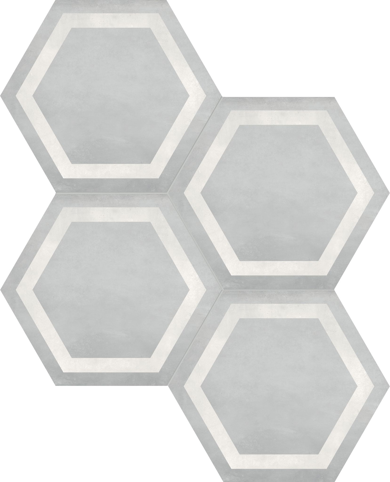 Form 7" Hexagon Frame Ice | La Raj Tile & Marble