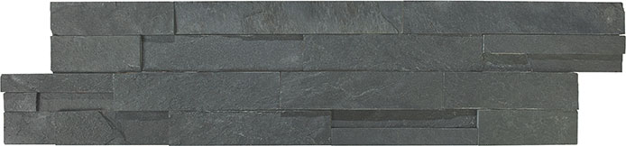 Ledger Stone 6x24 Carbon Split Face | La Raj Tile & Marble