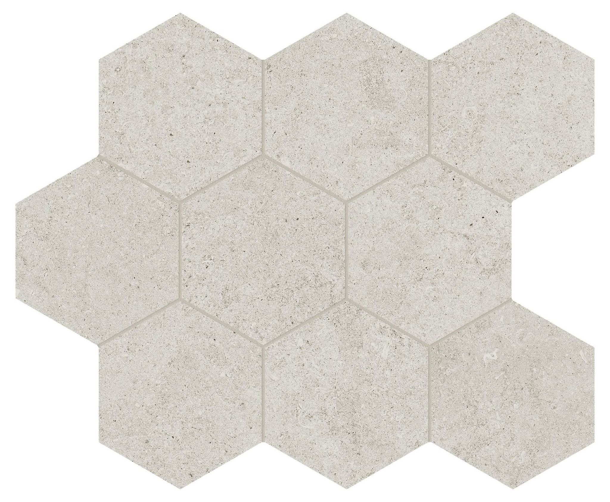 Lithoform 4" Hex Crosscut Coast | La Raj Tile & Marble