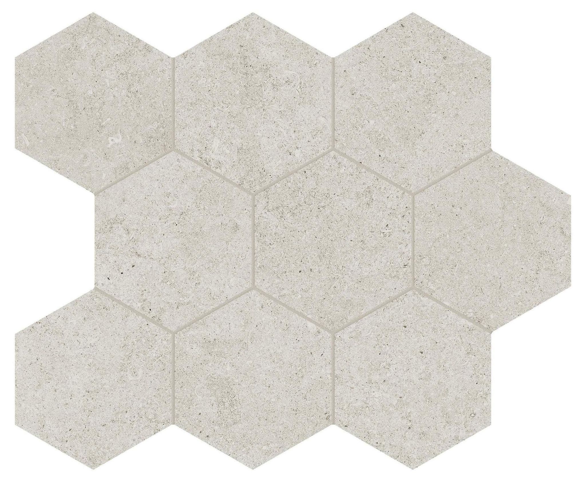 Lithoform 4" Hex Crosscut Dunes | La Raj Tile & Marble