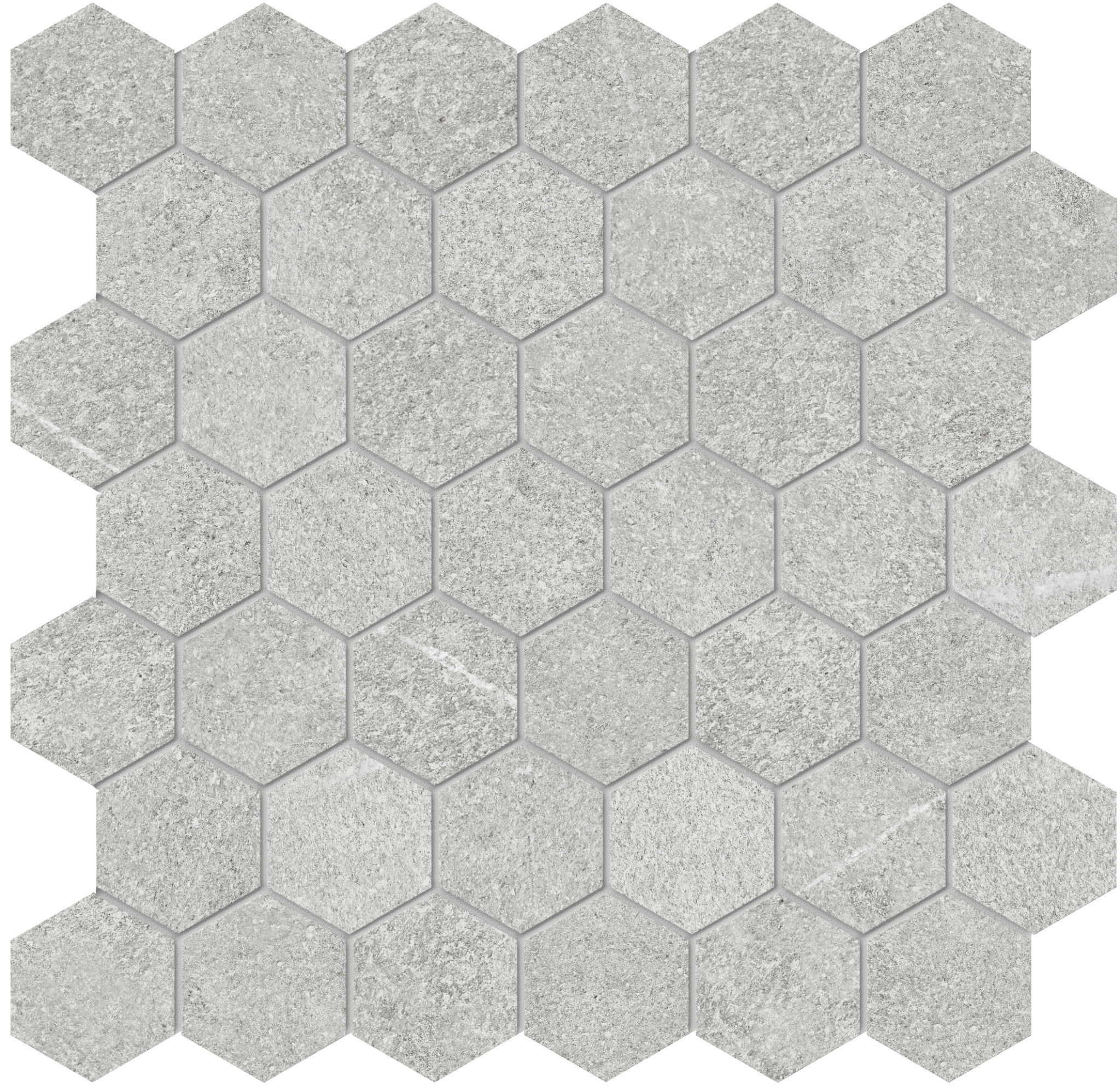 Mjork 2 Hex Ash | La Raj Tile & Marble