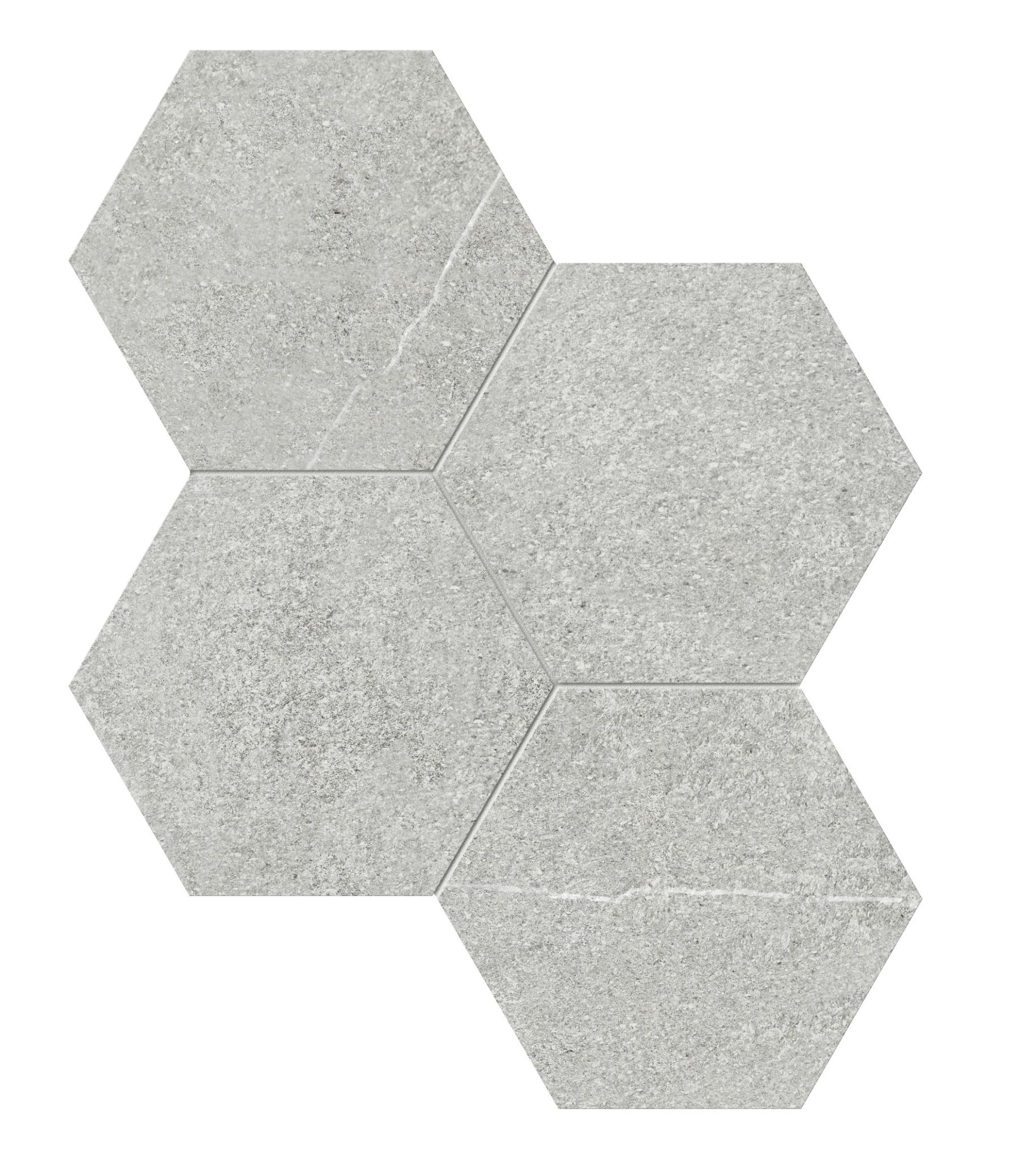 Mjork 6 Hex Ash | La Raj Tile & Marble