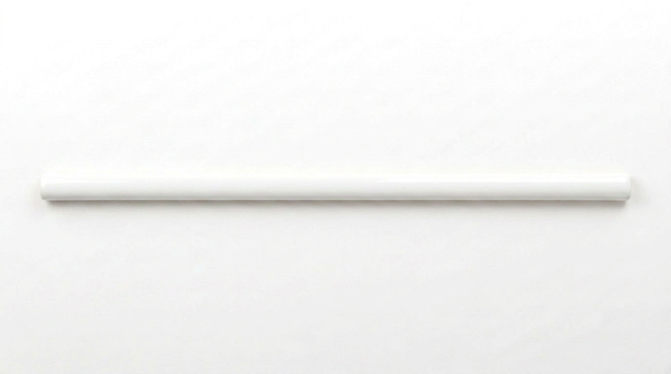 Sausalito 0.39X9 White Gloss Trim | La Raj Tile & Marble
