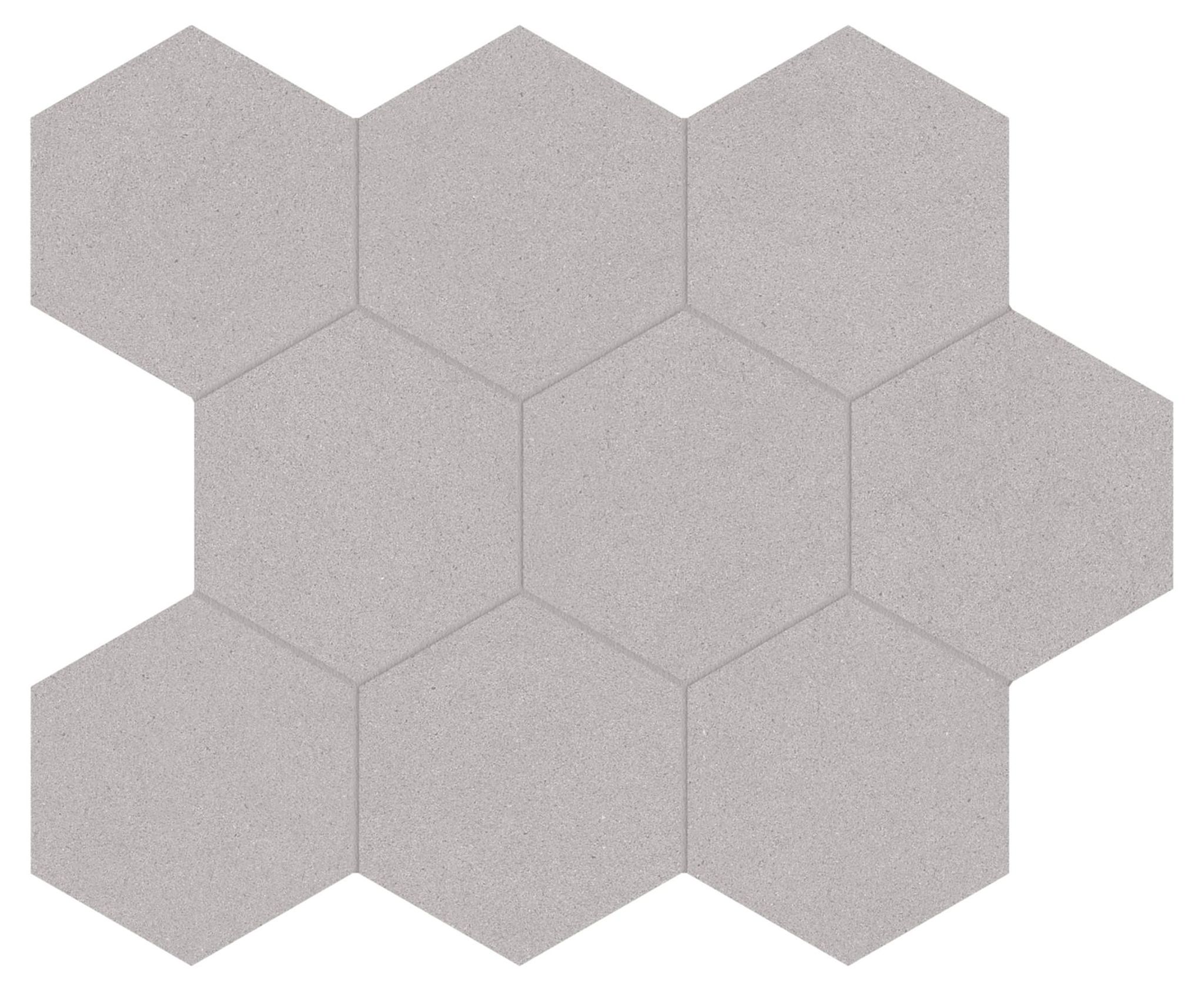 Serena 4" Hex Shale | La Raj Tile & Marble
