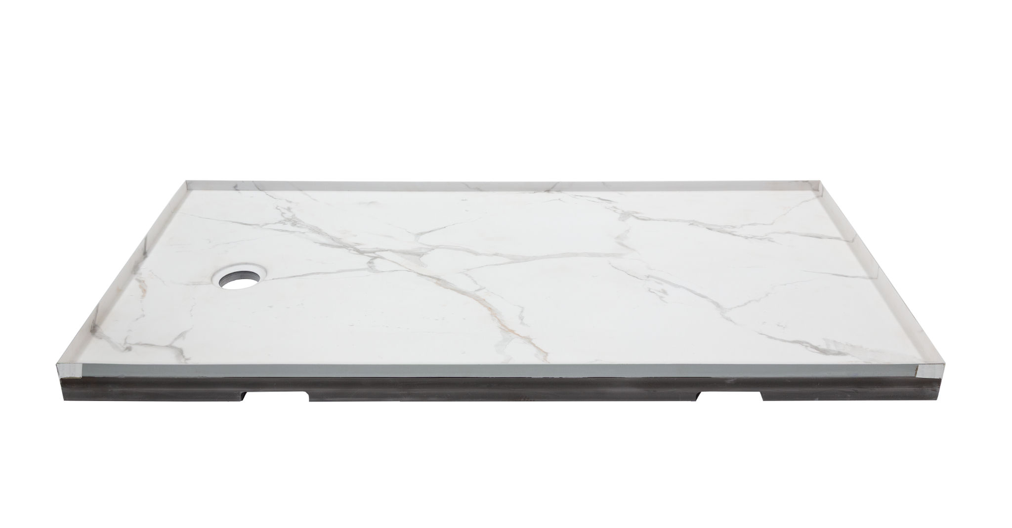Shower Pan 30x60 Bianco Marble | La Raj Tile & Marble