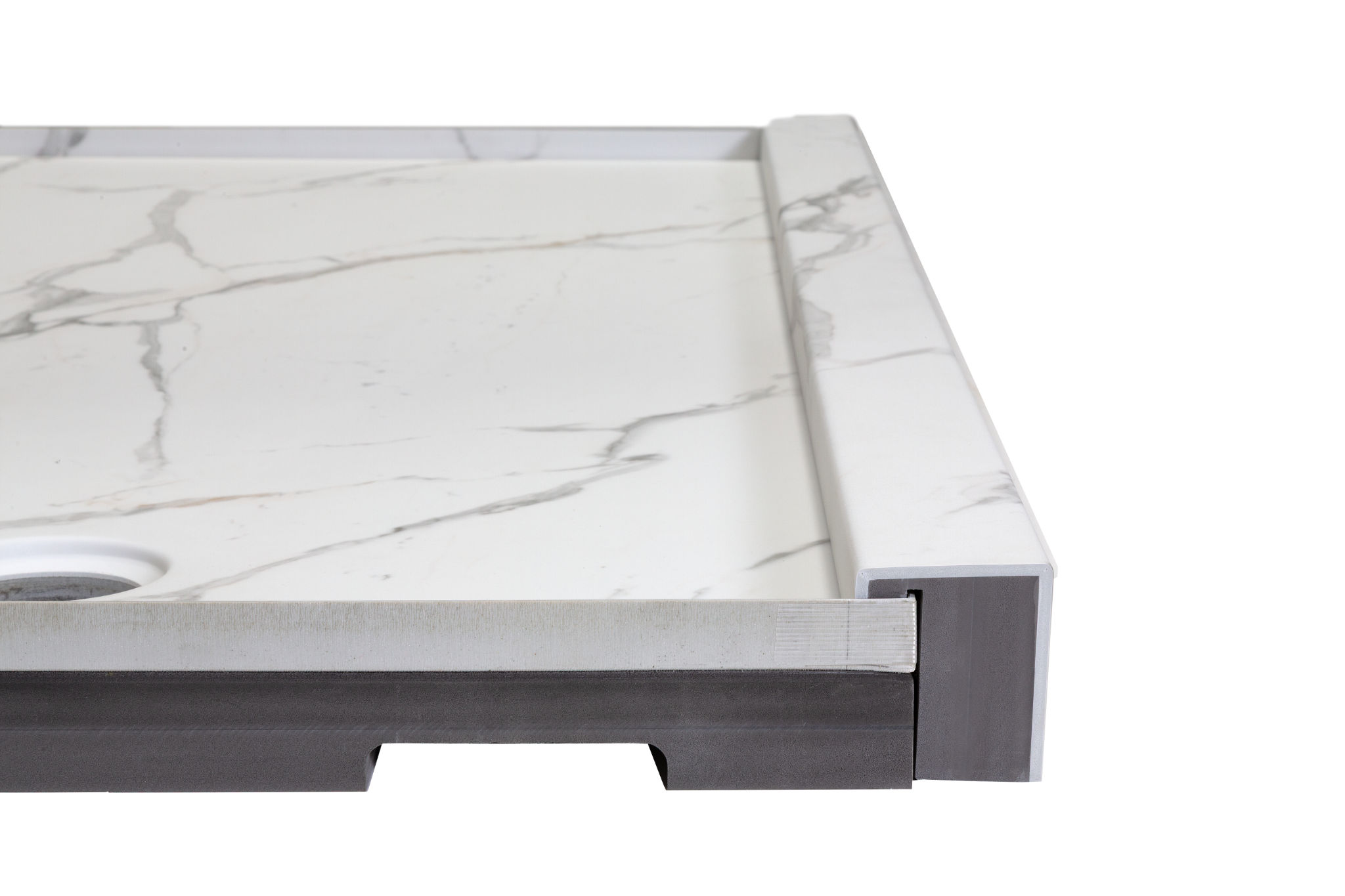 Shower Pan 30x60 Bianco Marble | La Raj Tile & Marble