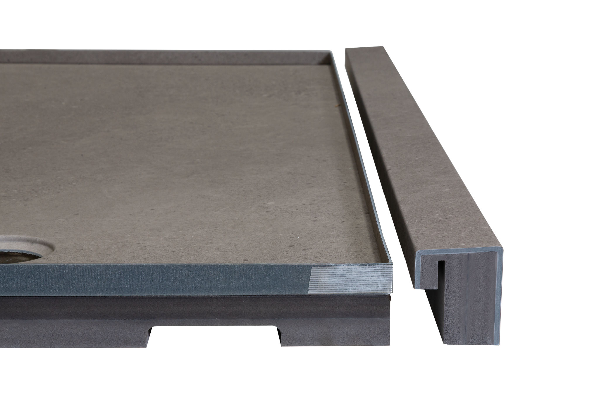 Shower Pan 30x60 Concrete Sand | La Raj Tile & Marble