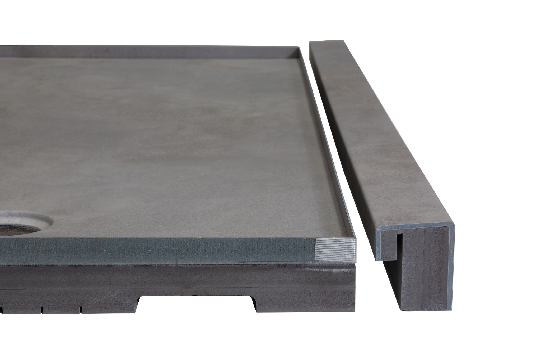 Shower Pan 30x60 Urban Concrete | La Raj Tile & Marble