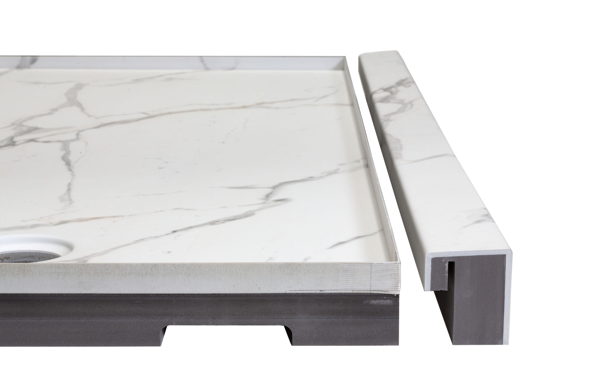 Shower Pan 32x60 Bianco Marble | La Raj Tile & Marble