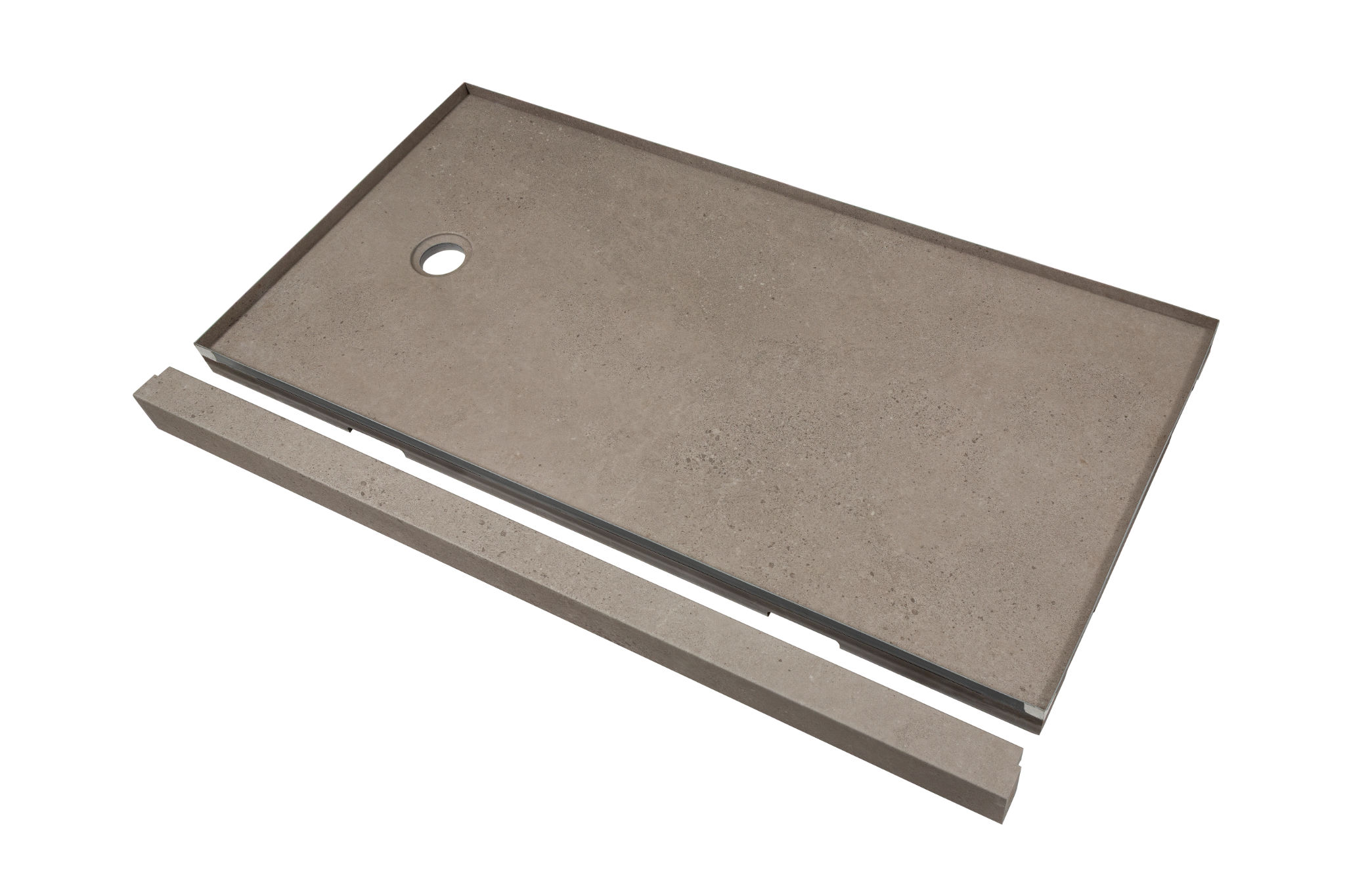Shower Pan 36x60 Concrete Sand | La Raj Tile & Marble