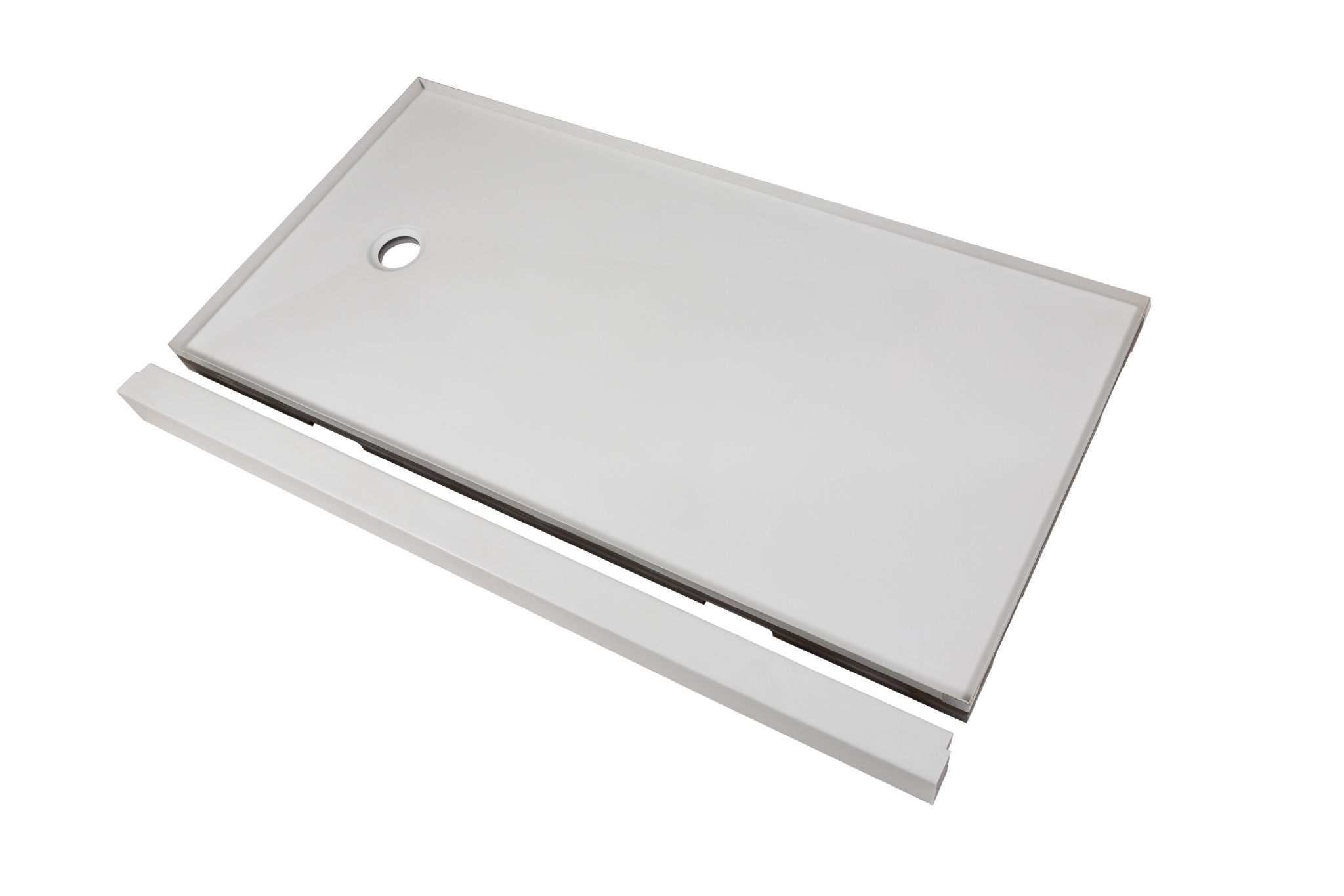 Shower Pan 36x60 Vivid White | La Raj Tile & Marble