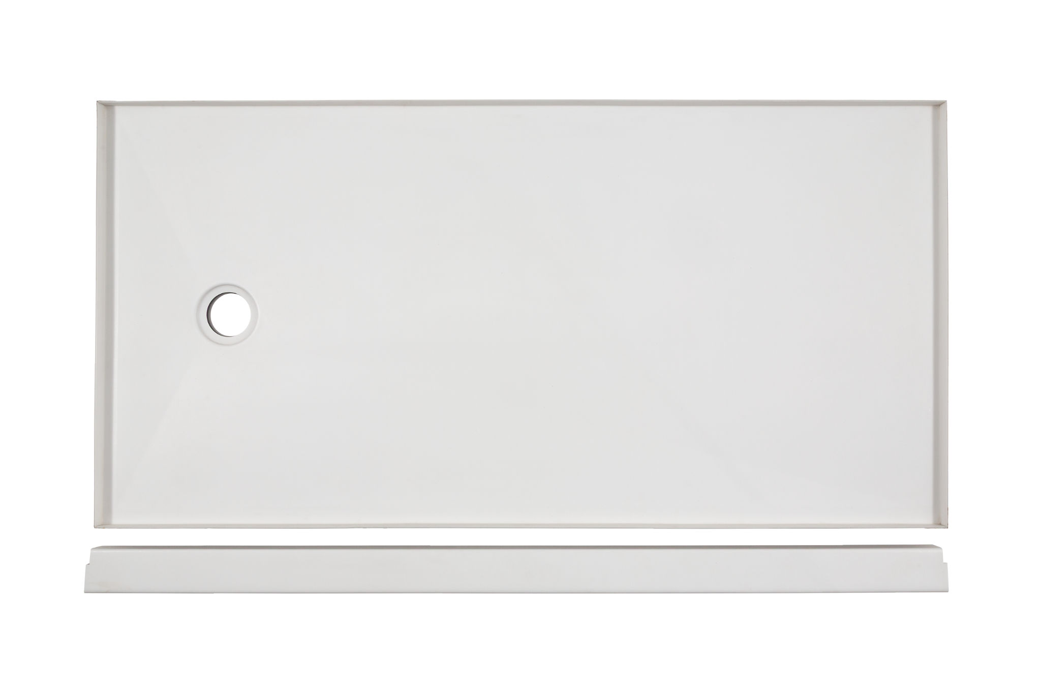 Shower Pan 36x60 Vivid White | La Raj Tile & Marble